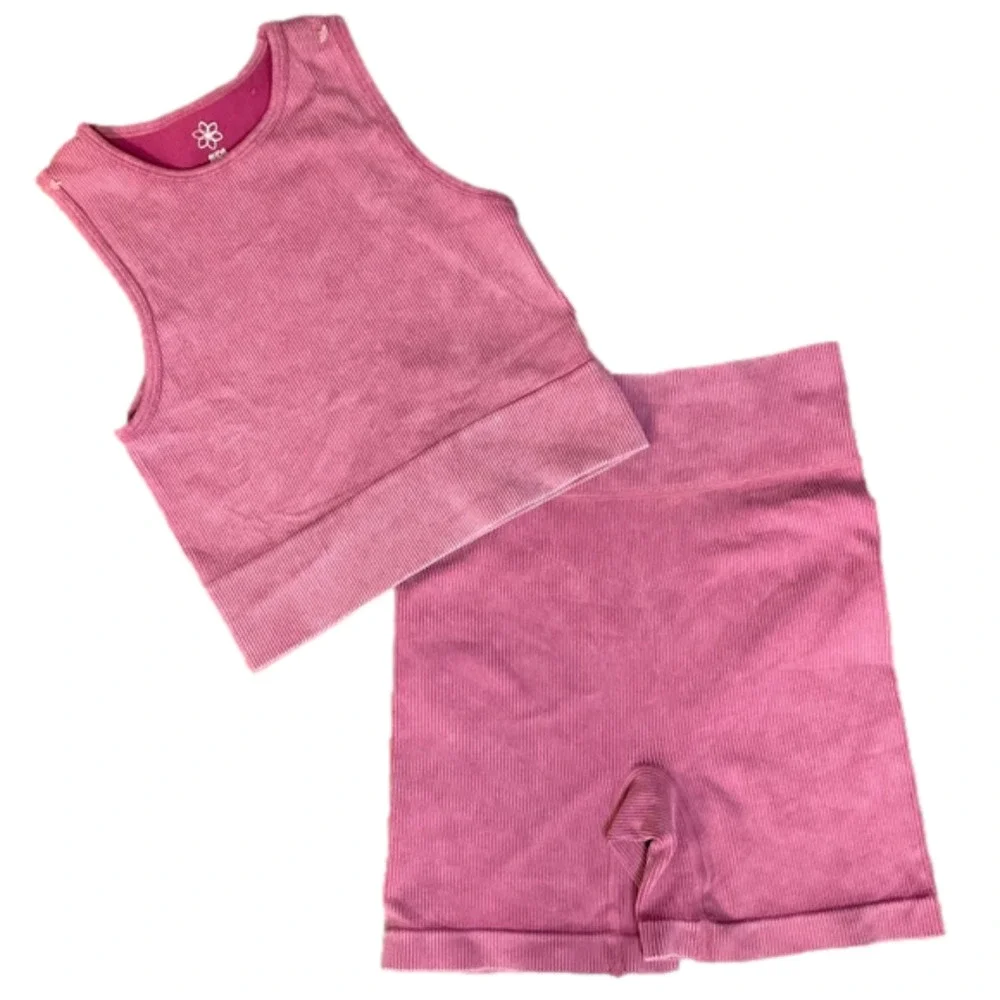 AURA Ribbed Rumi Tank and Shorts